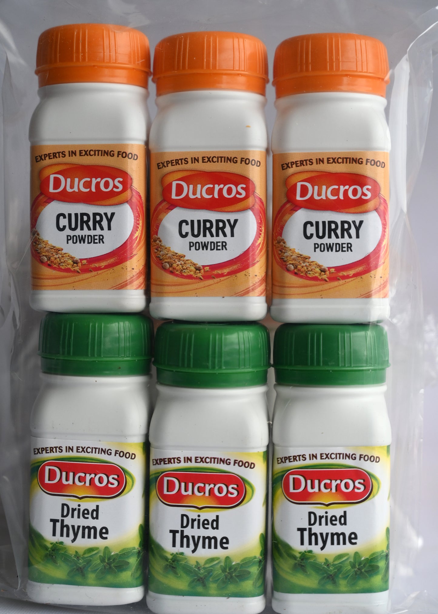 Ducros Thyme and Curry Powder Pack of 6