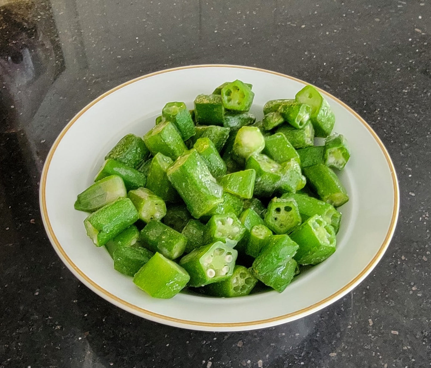 Rosy's Chopped Okra