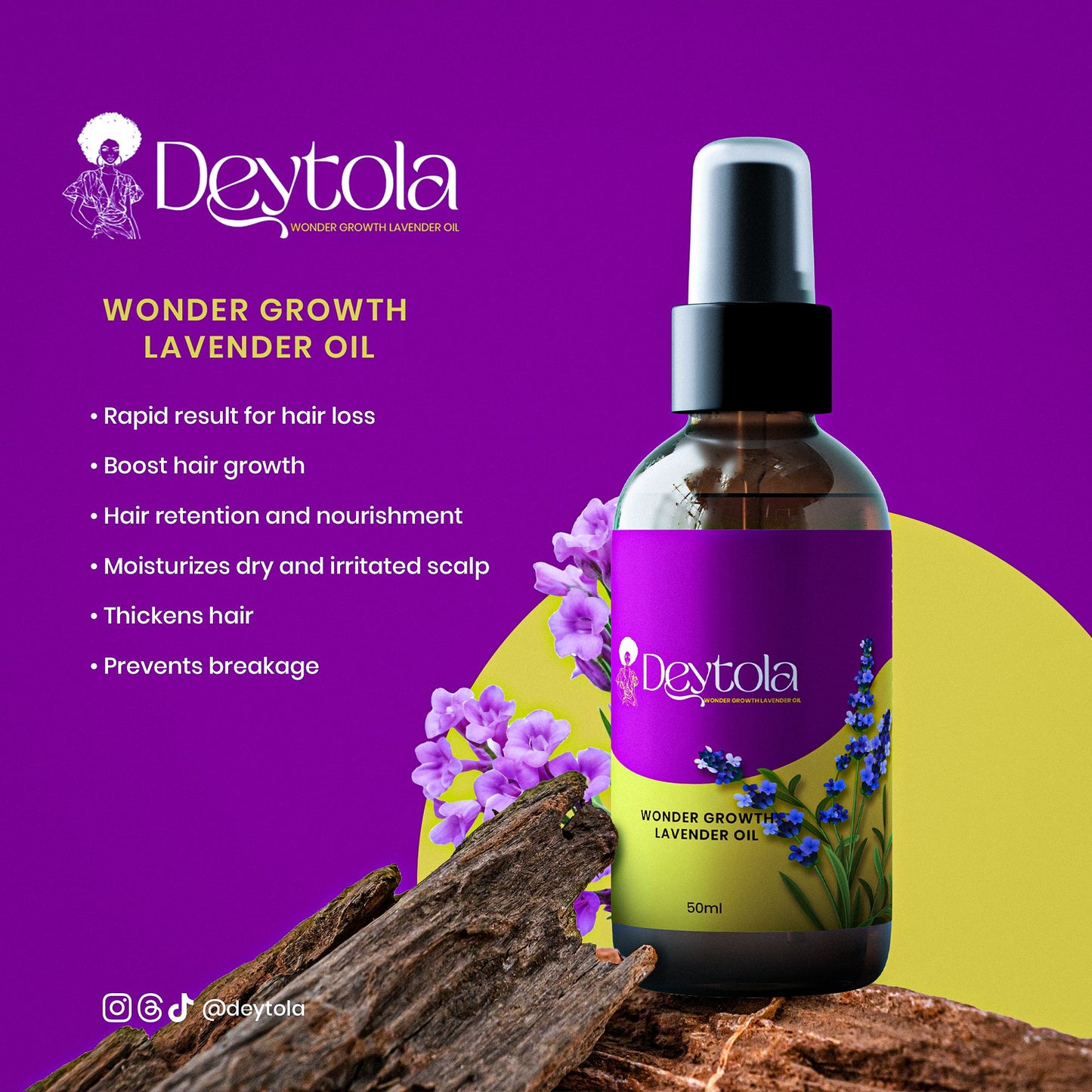 Deytola Wonder Growth Hair Oil