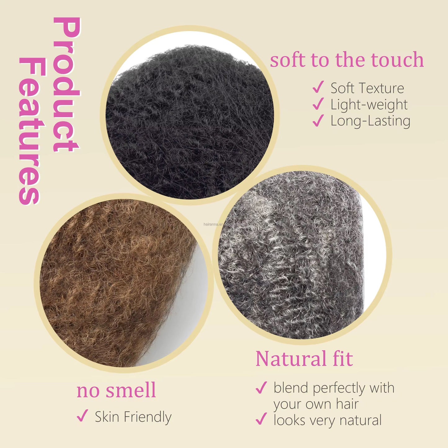 Qvr Afro Kinky Bulk Hair