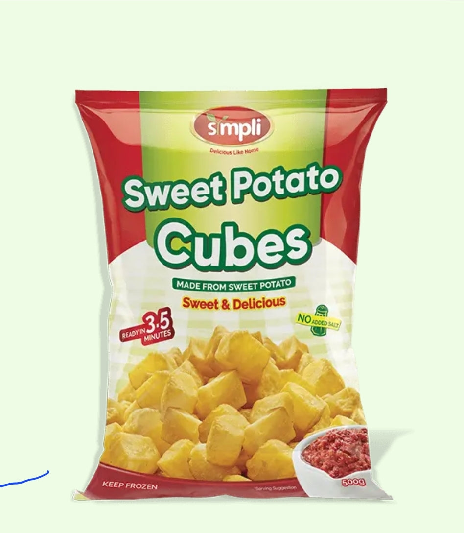 Sympli Sweet Potato Cubes(Ready to Fry)