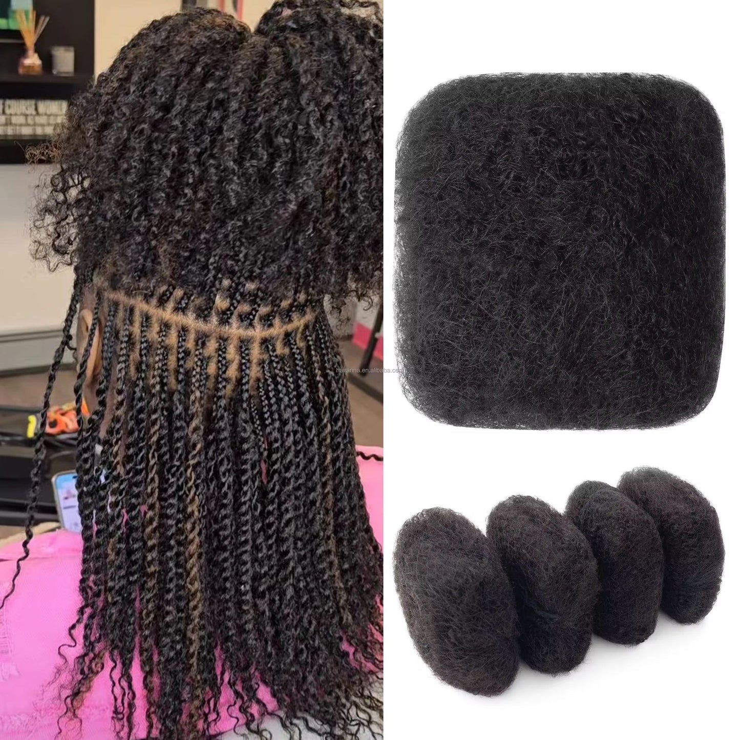 Qvr Afro Kinky Bulk Hair
