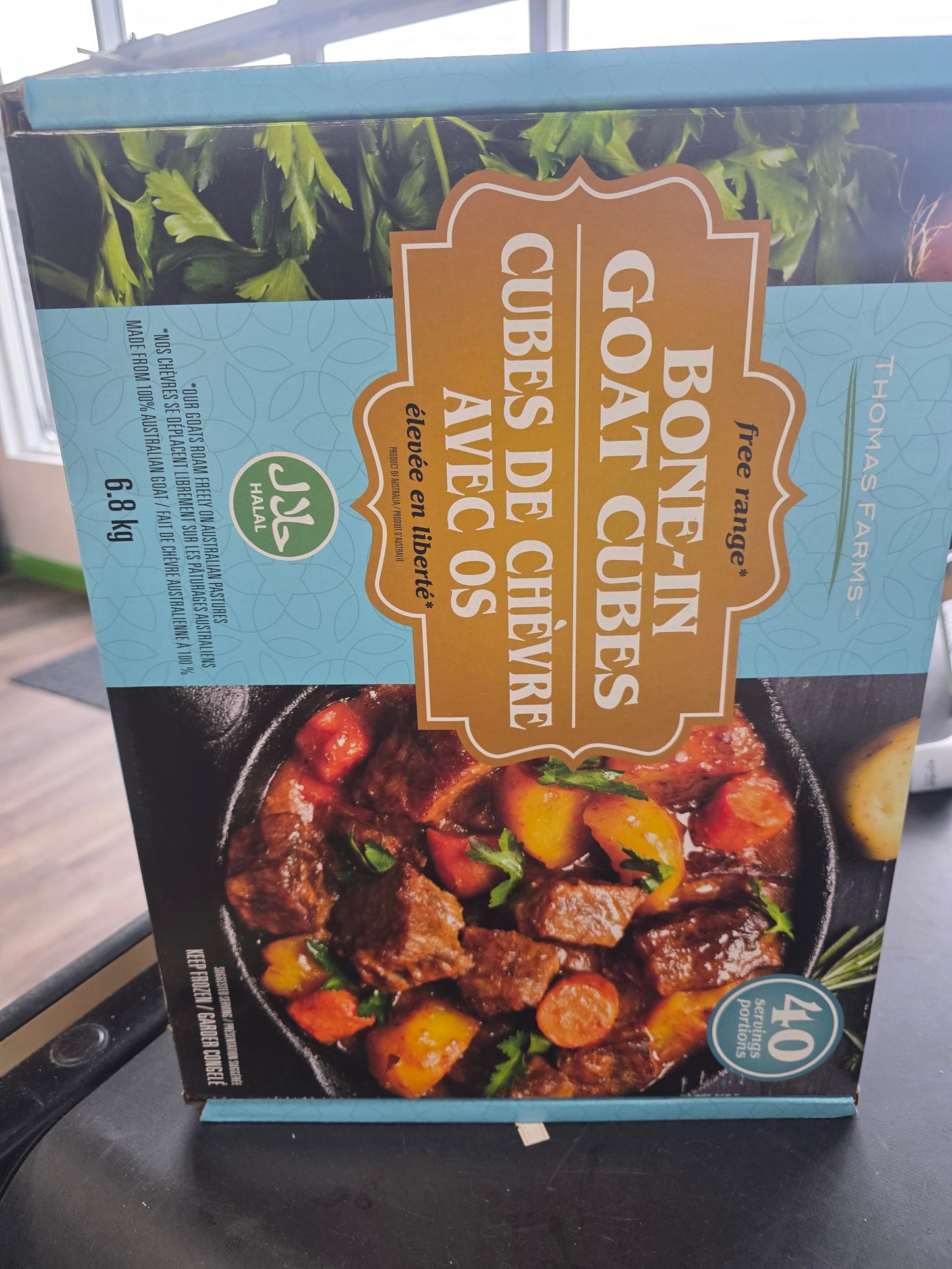 Thomas Farms Bone-In Goat Cubes