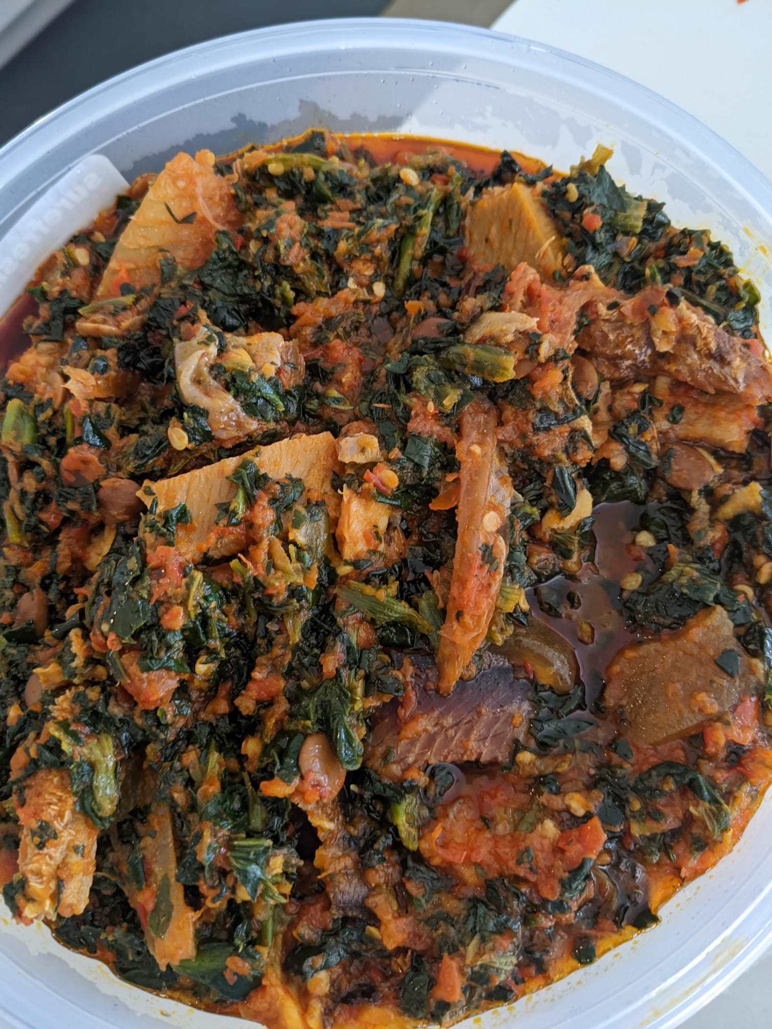 Efo Riro (Spinach)  Soup