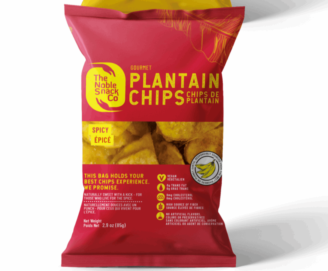 The Noble Snacks Plantain Chips Spicy