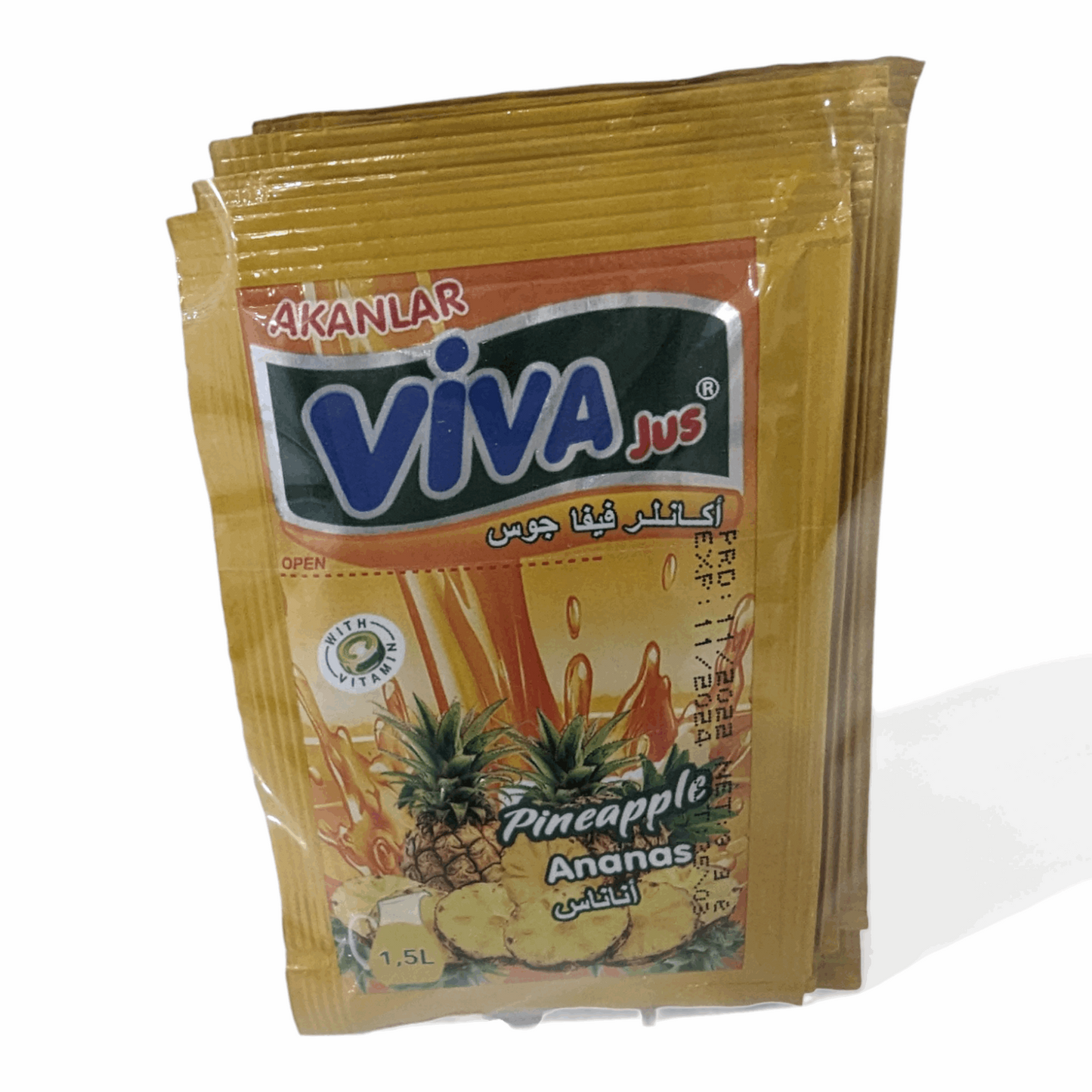 Viva Jus Powdered Drink Zobo Sweetener Pineapple