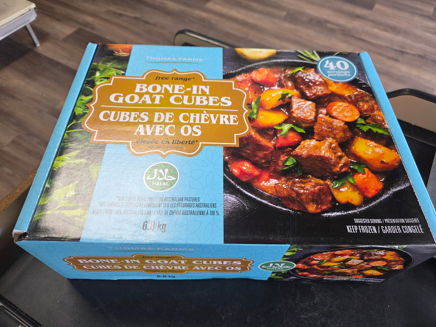 Thomas Farms Bone-In Goat Cubes