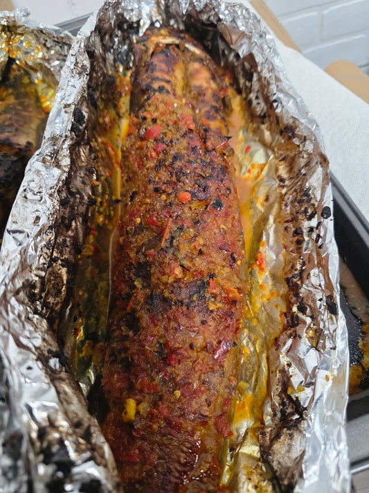 Grilled Catfish with Fries