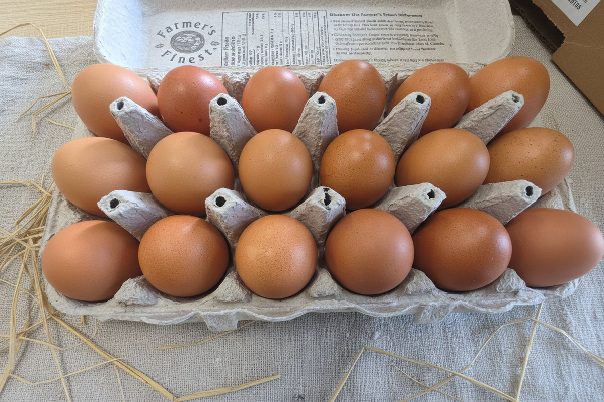 Farm Fresh Brown Eggs